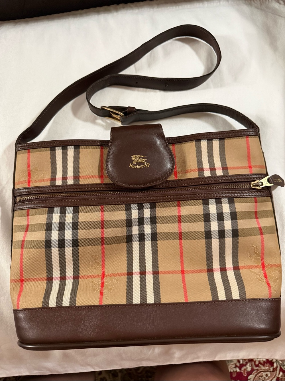 Burberrys Nova Check Shoulder Bag
